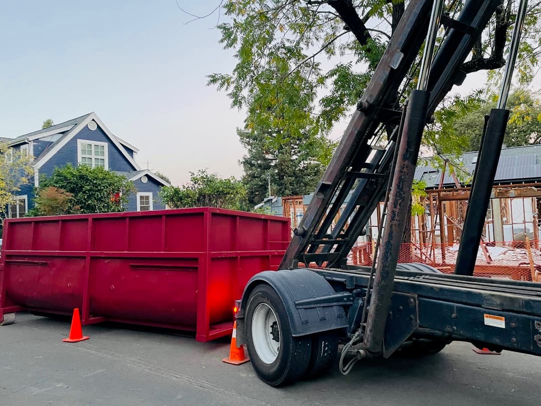 Clean concrete dumpster rental Bay Area