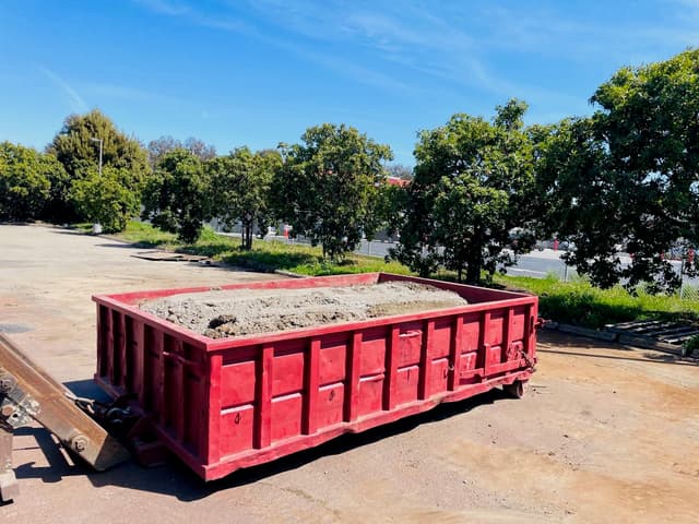 Concrete dumpster rental